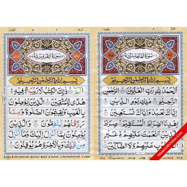 The Holy Qur'an Color Coded with Tajweed Rules Large Size (13 Lines) - Ref. 3