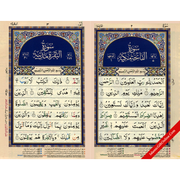 The Holy Qur'an Color Coded with Tajweed Rules Medium Size (13 Lines) - Ref. H36/G
