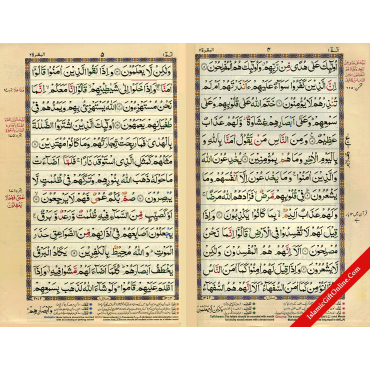The Holy Qur'an Color Coded with Tajweed Rules Medium Size (13 Lines) - Ref. H36/G