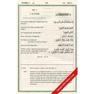 Al-Qur'an : Guidance for Mankind