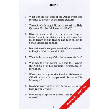 Islamic Quiz Book 1