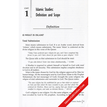 Goodword Islamic Studies Textbook for Class 9