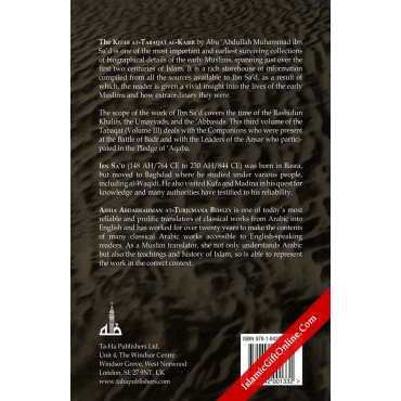 Kitab At-Tabaqat Al-Kabir Volume III: The Companions of Badr