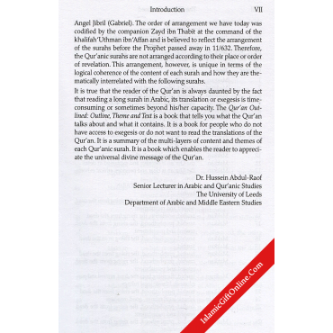 The Quran Outlined: Theme and Text