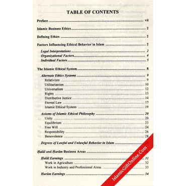 Islamic Business Ethics