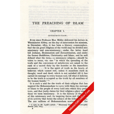 The Spread of Islam in the World: A History of Peaceful Preaching