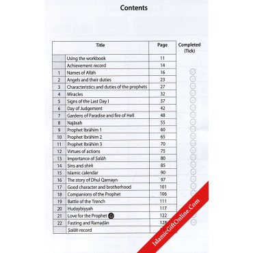 Safar Islamic Studies: Workbook 4 – Learn about Islam Series