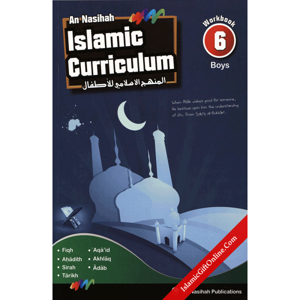 An Nasihah Islamic Curriculum Workbook 6 for boys