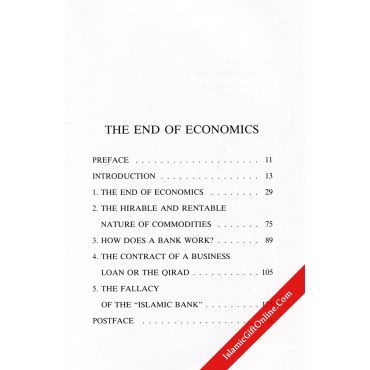 End of Economics: Islamic Critique of Economics