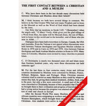 Christian Muslim Dialogue