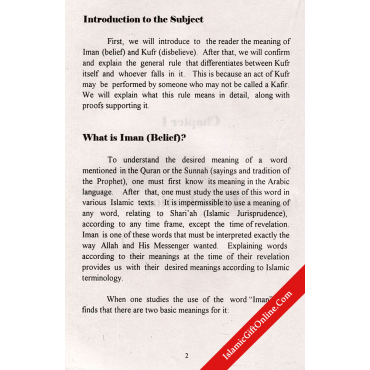 The Clear Distinction Between Iman & Kufr