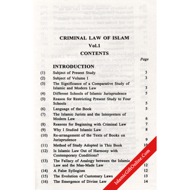 Criminal Law of Islam