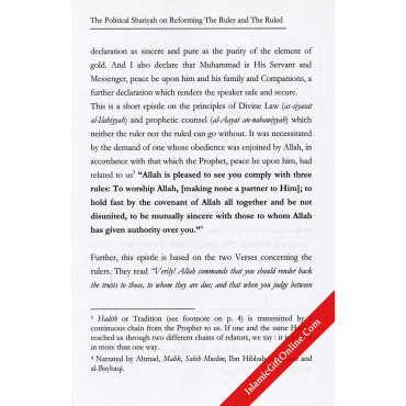 The Political Shariyah on Reforming the Ruler and the Ruled