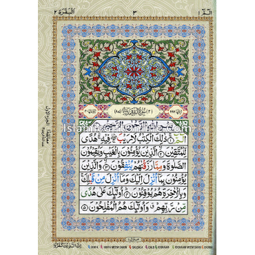 Holy Quran Color Coded with Tajweed Rules - Large Size (15 Lines) - Ref. 126