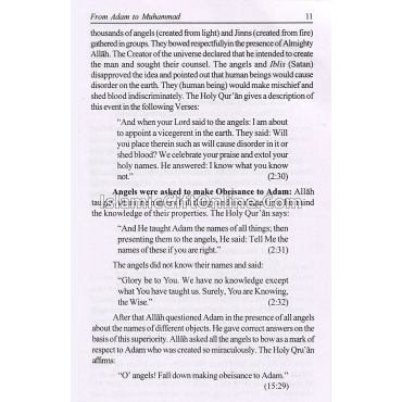 From Adam to Muhammad (SAW)