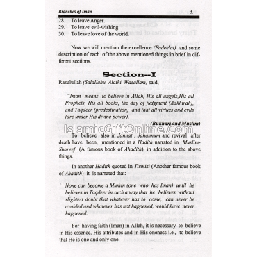 Furu-Ul-Iman : The Branches of Iman