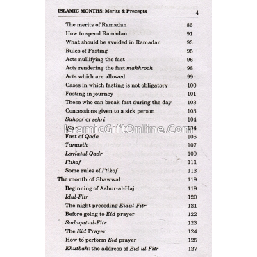 Islamic Months: Merits and Precepts