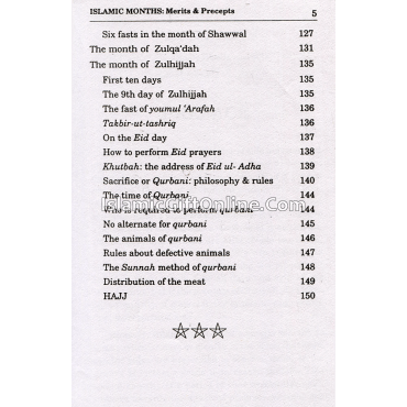 Islamic Months: Merits and Precepts