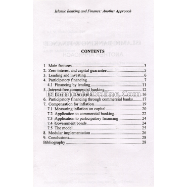 Islamic Banking And Finance: Another Approach