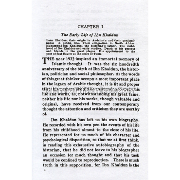 Ibn Khaldun His Life & Works