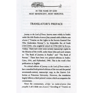 Journey to the Lord of Power: A Sufi Manual on Retreat