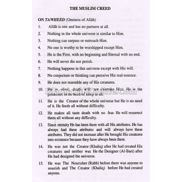 The Muslim Creed