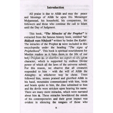 Miracles of the Holy Prophet - Ibn Kathir