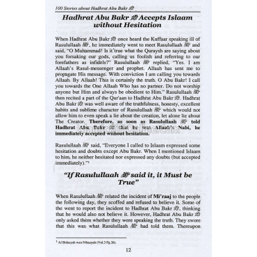 100 Stories about Hadhrat Abu Bakr