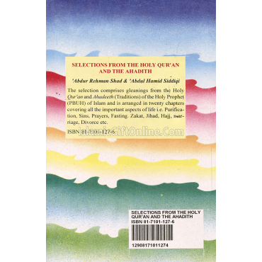 Selections from the holy Quran and the Hadith