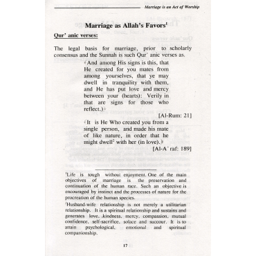 The Bride's Boon : Tuhfat Al-Arous