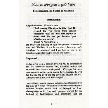 Winning the Heart of your Wife