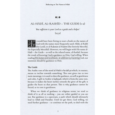 Reflecting on the Names of Allah