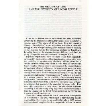 What Is the Origin of Man : The Answers of Science and the Holy Scriptures