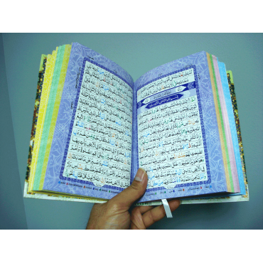 Holy Quran Color Coded with Tajweed Rules - Medium Size (15 Lines) - Ref. 123