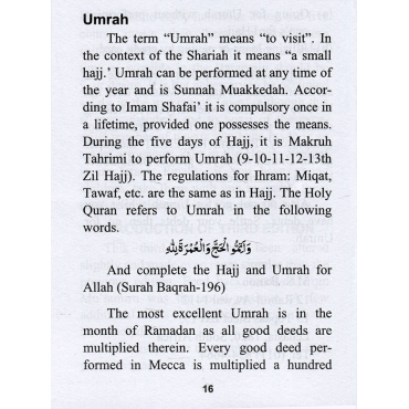 Kitabul Umrah (Pocket Size)