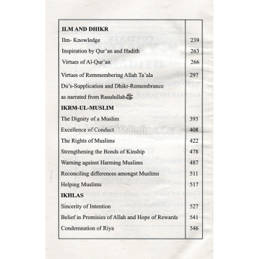 Muntakhab Ahadees in English - Selected Hadiths