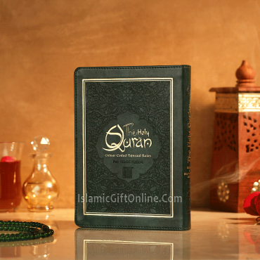 Holy Quran Color Coded with Tajweed Rules with FLEXI - Medium Size (15 Lines) - Ref. 123