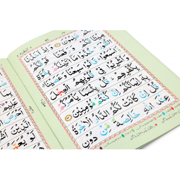 Para Set of the Holy Quran Color Coded Tajweed Rules (Medium bold script with 9 lines) - Ref. 905/550